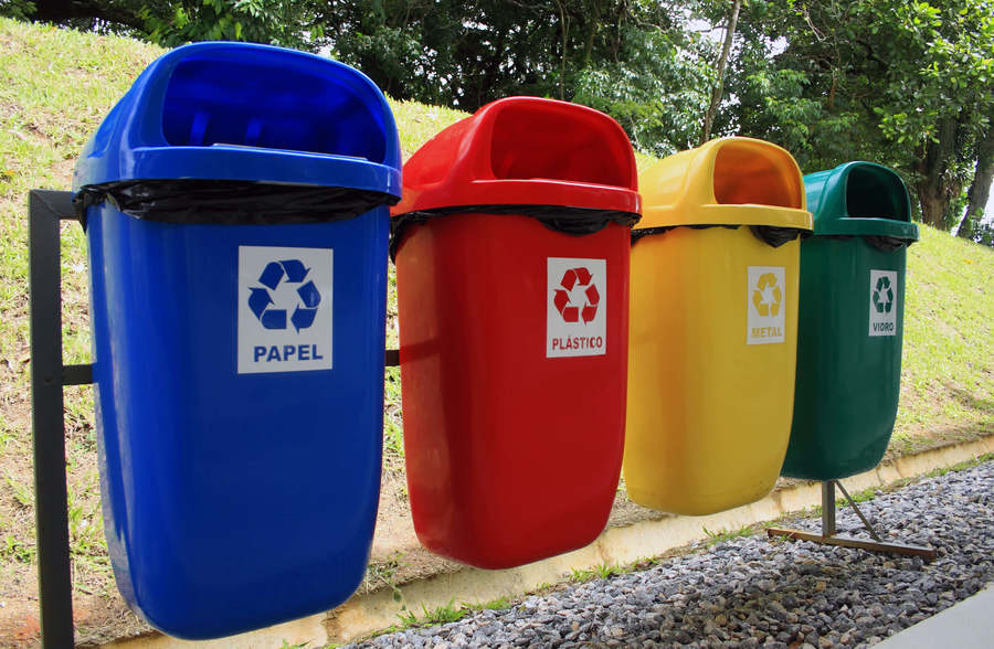 Reciclagem de lixo latas de lixo para lixo de lixo de venda a quente caixa  de